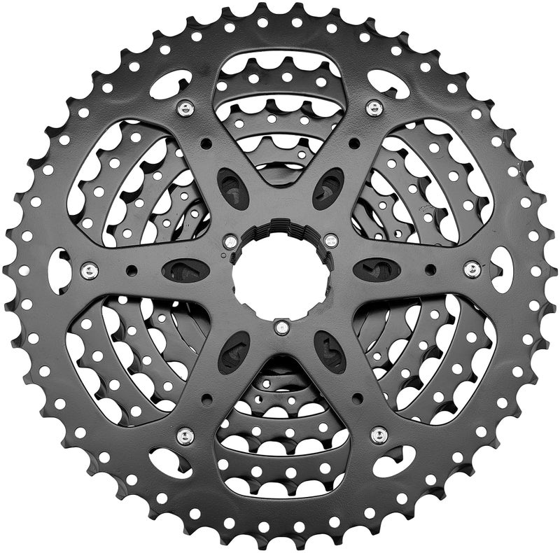 Microshift | Advent Cassette | 9 Speed | 11-46T | ED Black | Hardened Steel Cogs - Image 2